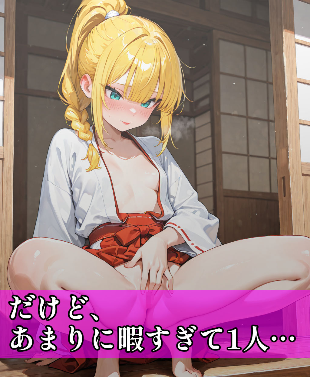 サンプル画像3:巫女姿でオナニーしてたら参拝客とHした話(悪い大人たち) [d_688841]