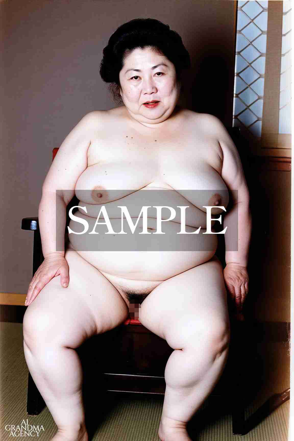 サンプル画像4:AI老女「老婆と縄」(AGA) [d_688848]