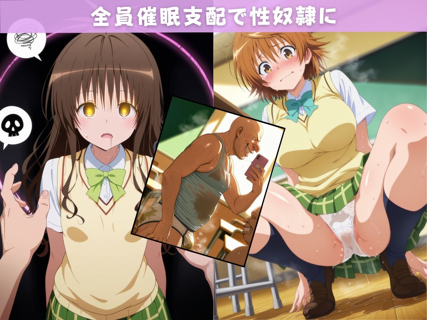 ハーレムおじさんの孕ませ催●アプリ【To L●VEる 3】 画像2