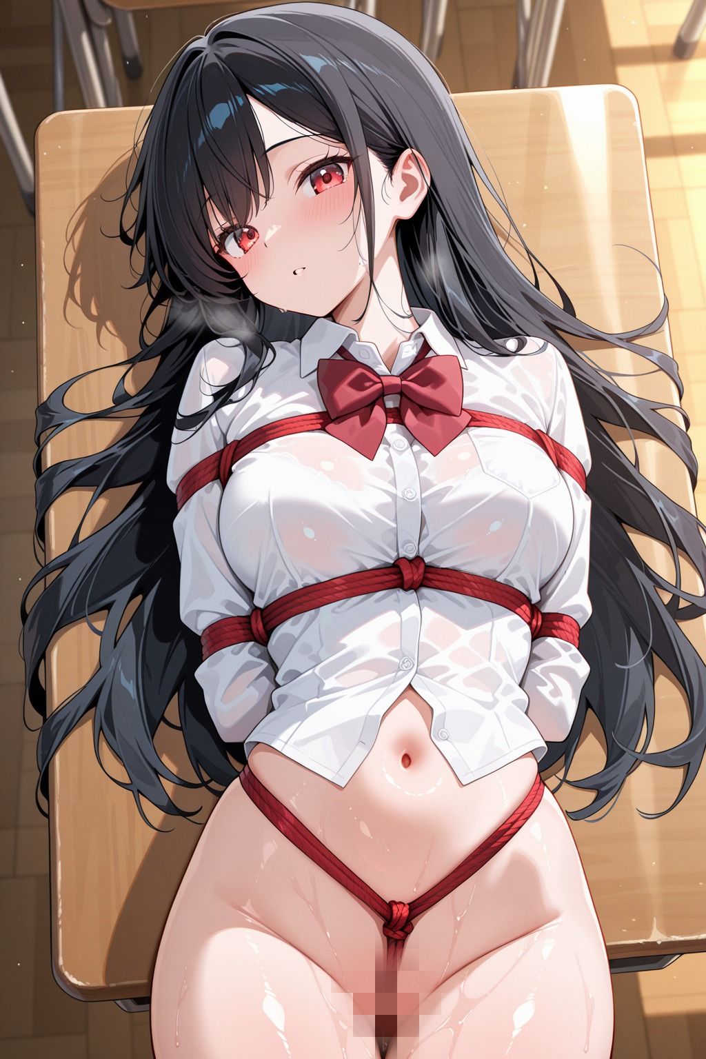 サンプル画像1:緊縛調教中出し  性処理肉便器の女子校生(キューピー) [d_688931]