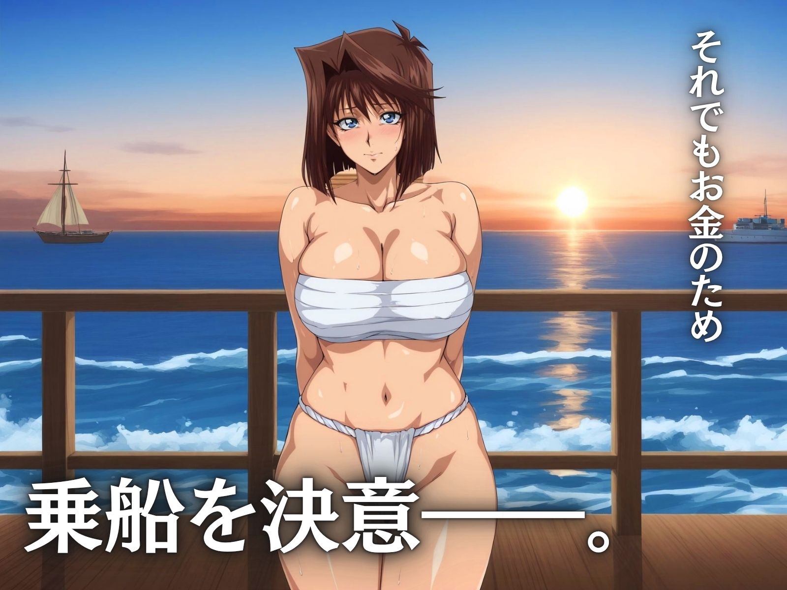 サンプル画像3:マグロ漁船の女 〜ふんどし遠洋漁業〜(フェチAI) [d_689016]