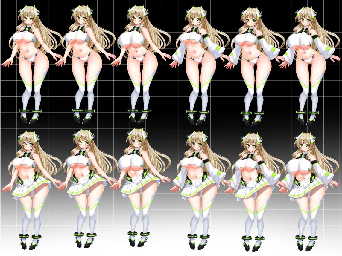 サンプル画像3:立ち絵素材集  メカ少女(水の木) [d_689103]