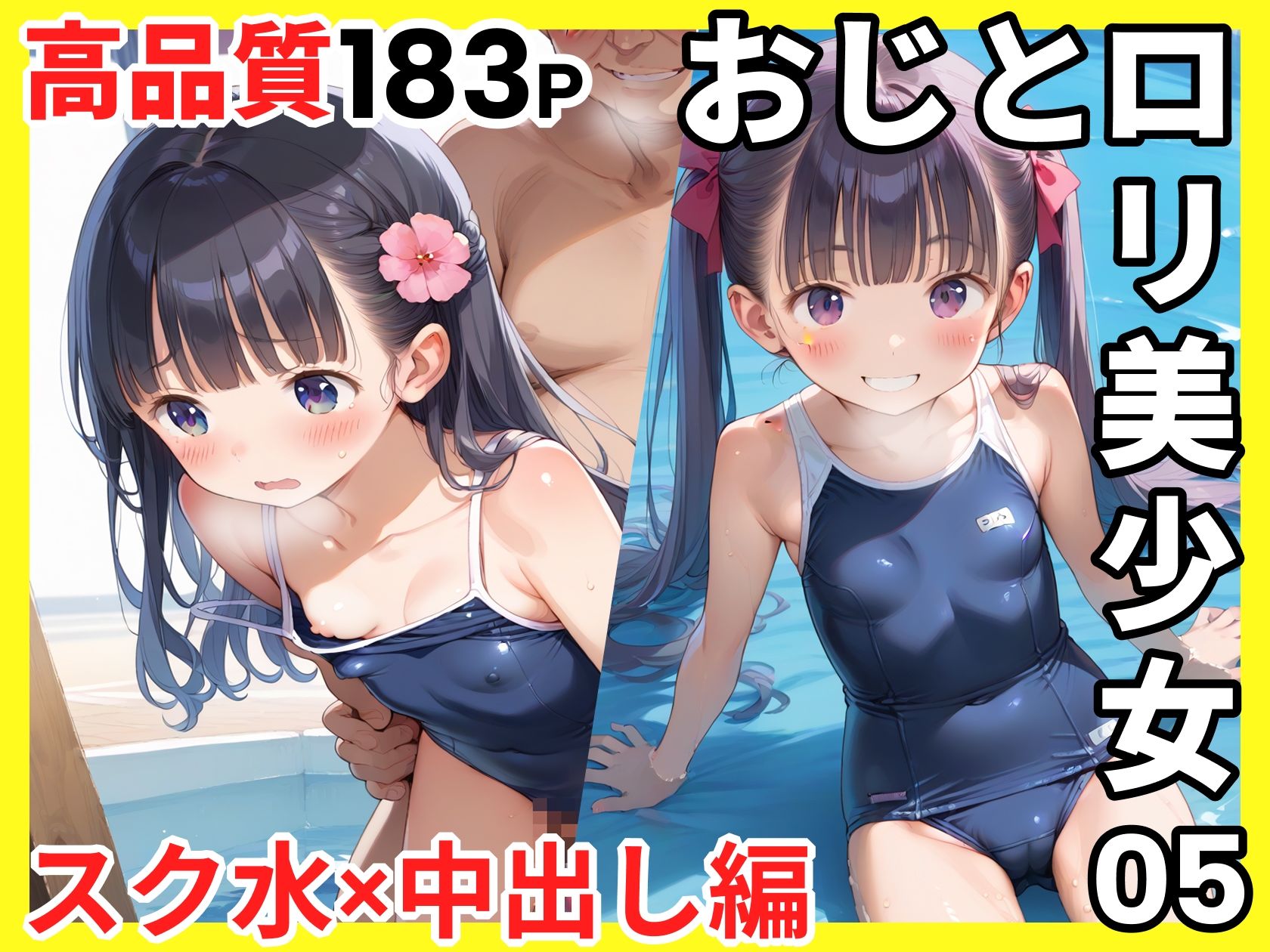 サンプル画像1:おじとロリ美少女05 スク水×中出し編(ロリっこ美少女天国) [d_689122]