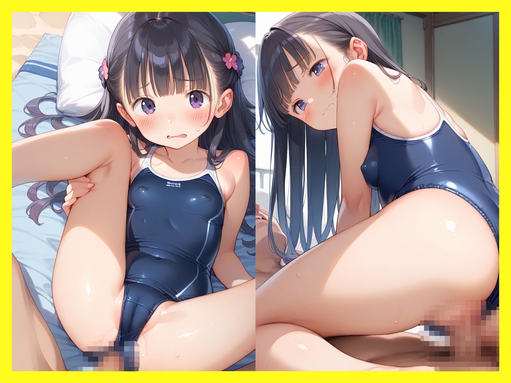 サンプル画像4:おじとロリ美少女06 スク水×中出し編(ロリっこ美少女天国) [d_689125]