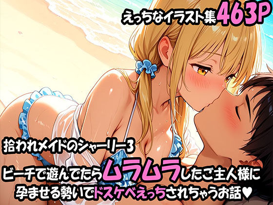 d_689171｜拾われメイドのシャーリー 3 ビーチで遊んでたらムラムラしたご主人様に孕ませる勢いでドスケベえっちされちゃうお話【えっちなメイド喫茶】