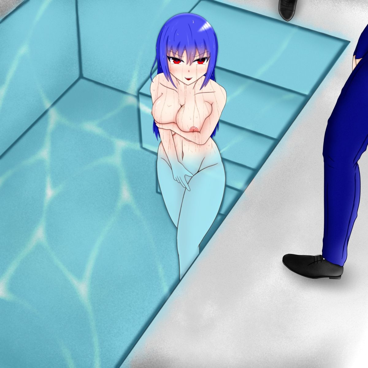 【無料エロ漫画】男子校でグラビア撮影しようとしたら全裸もすることになりました!(冥界人広場) d_689202