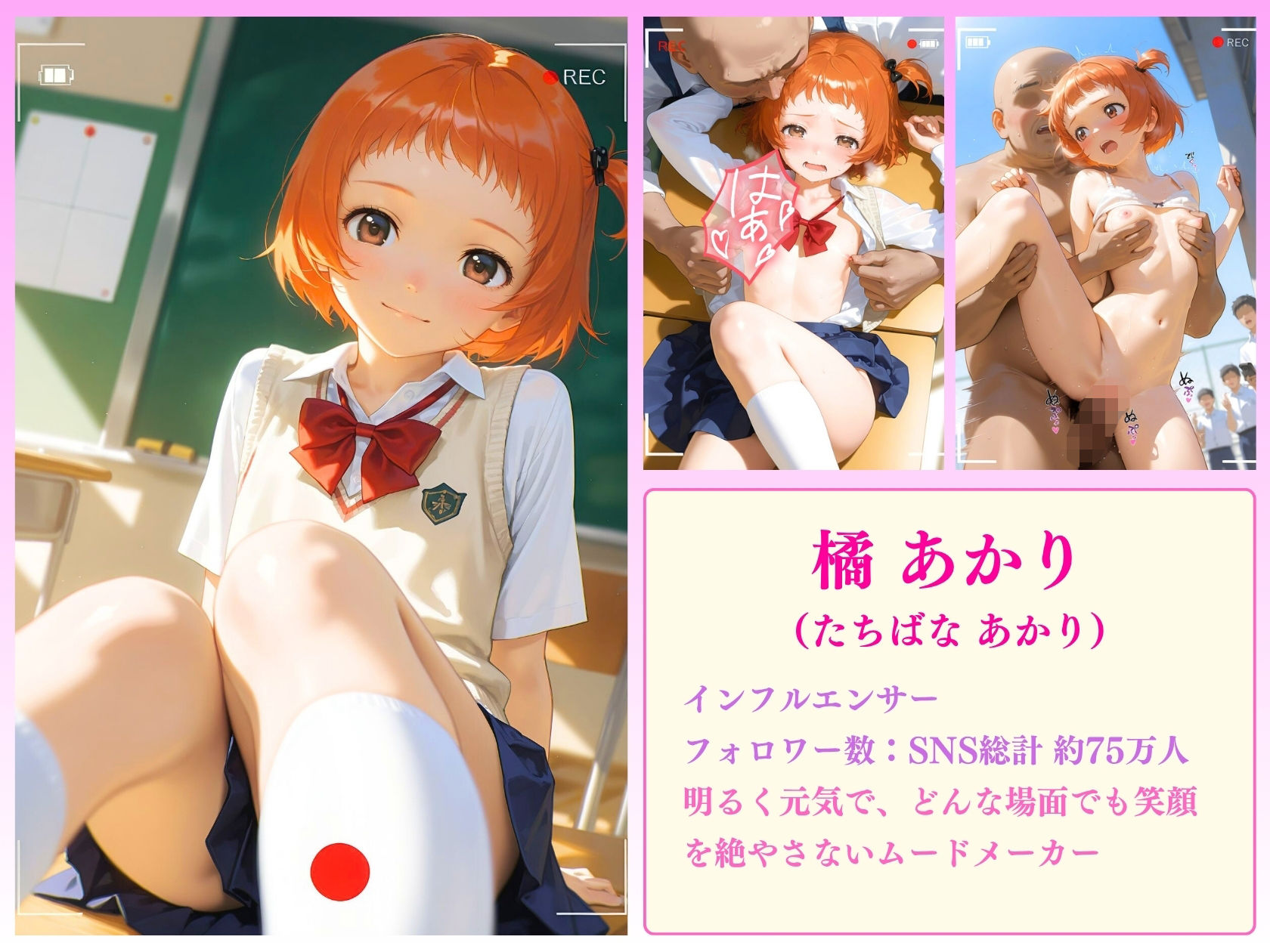 狙われたインフルエンサーハメ撮り流出淫乱配信×2 画像2