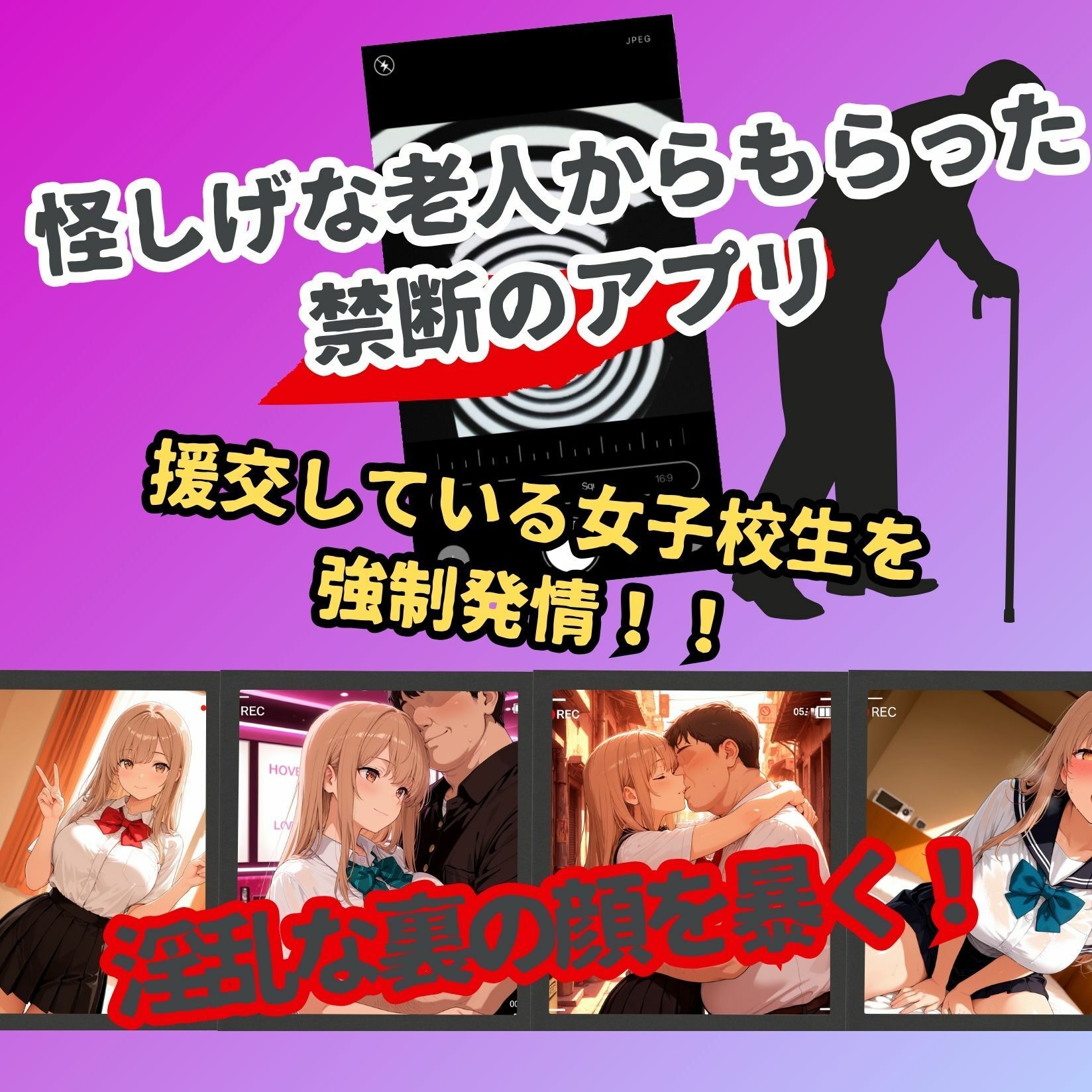 女子校生催●即堕ち〜援交女子の裏垢で痴態を晒す〜 画像1