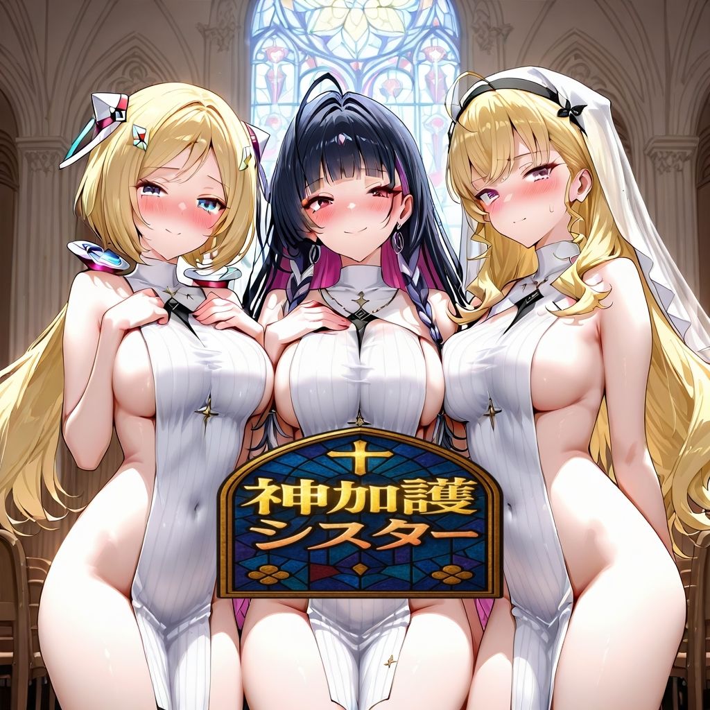 サンプル画像1:神加護シスター(AIホロアートワークス) [d_689257]