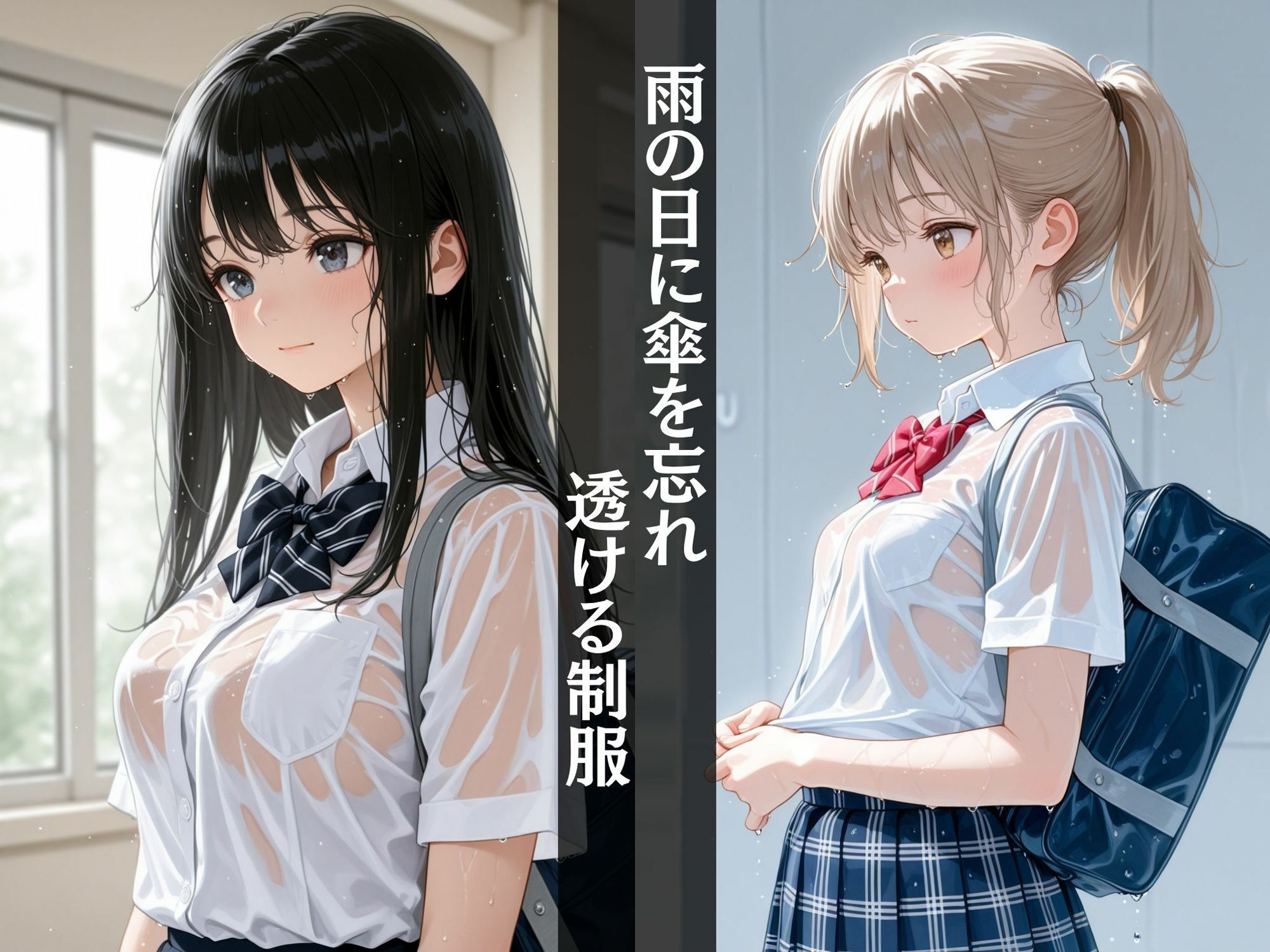 【ずぶ濡れ】 濡れた女子校生を連れ帰る〜見返りに生中出しされる！！〜