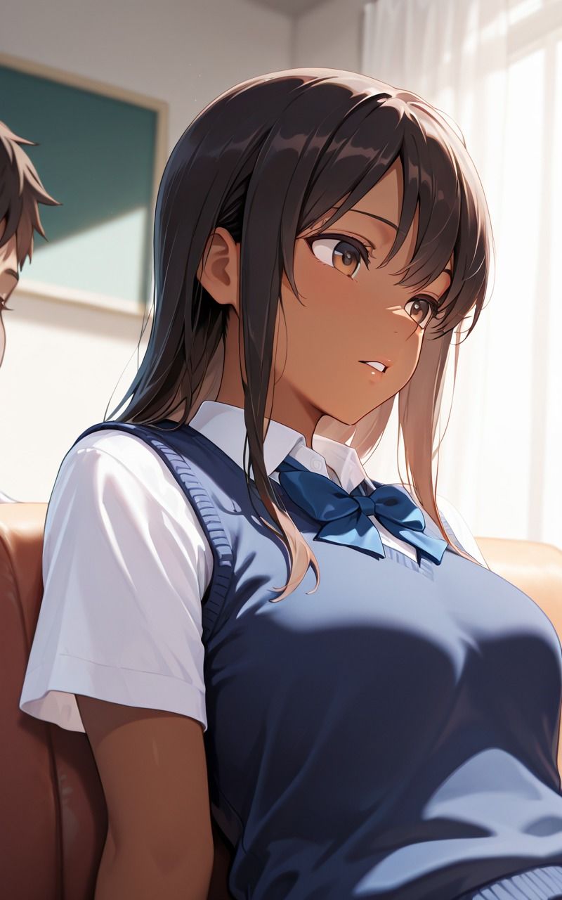 褐色女子校生と催●H 画像1