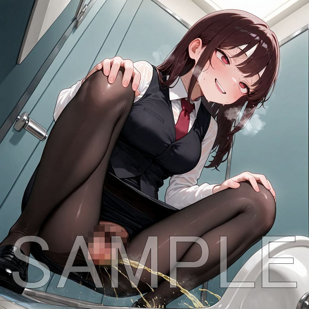 サンプル画像5:OL和式放尿(はいいろ) [d_689459]