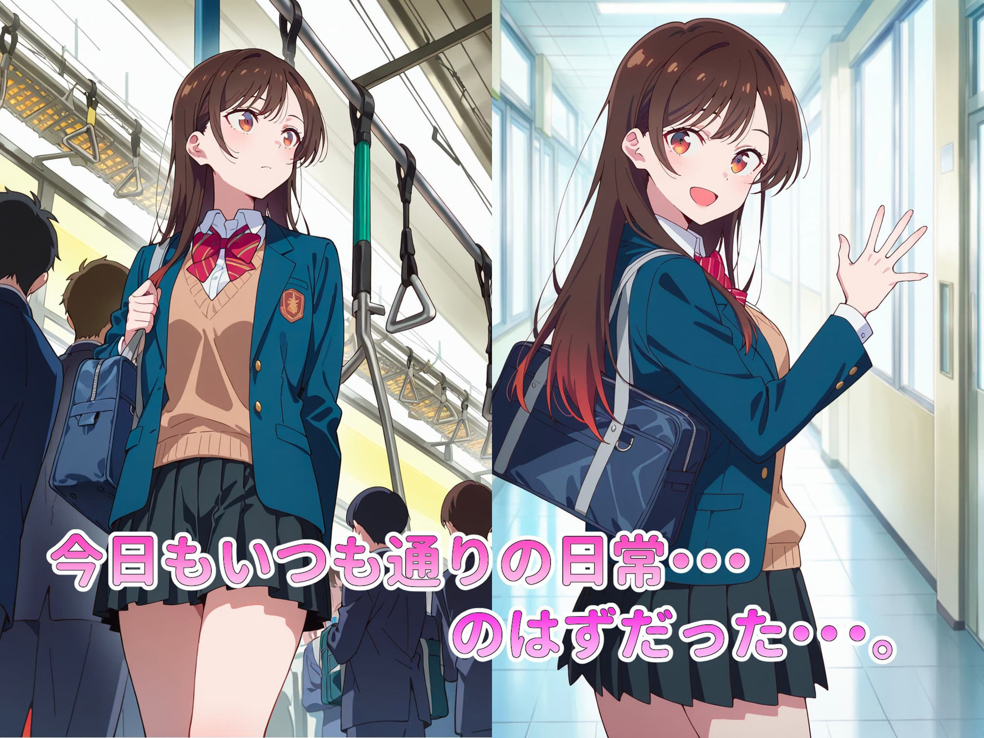 サンプル画像1:恐怖と快楽の電車内〜痴●で目覚めたワタシのカラダ〜千鶴編(潮吹きラビリンス) [d_689518]