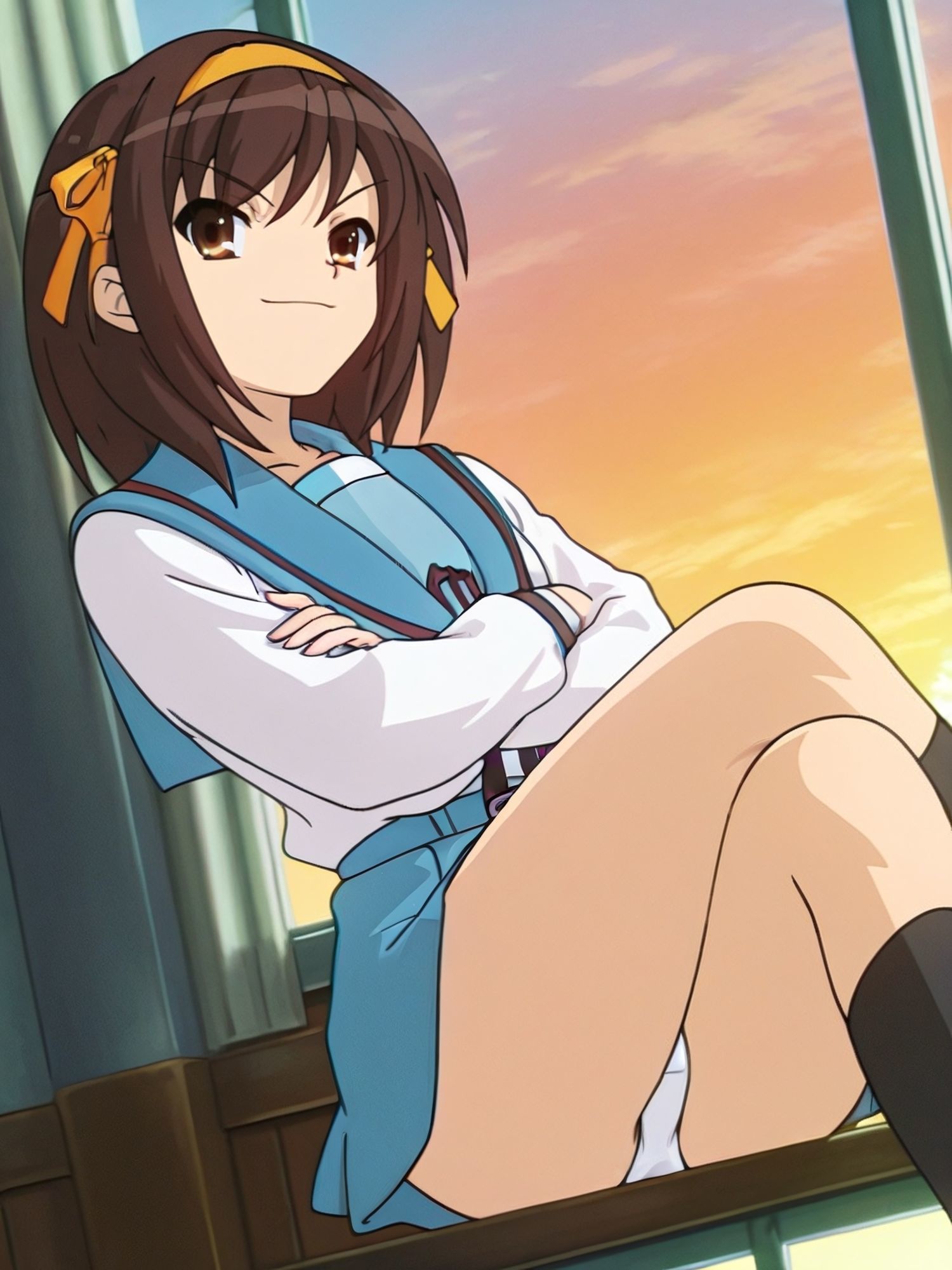 涼宮ハ〇ヒのパンチラCG集(全100枚)_model2 画像1