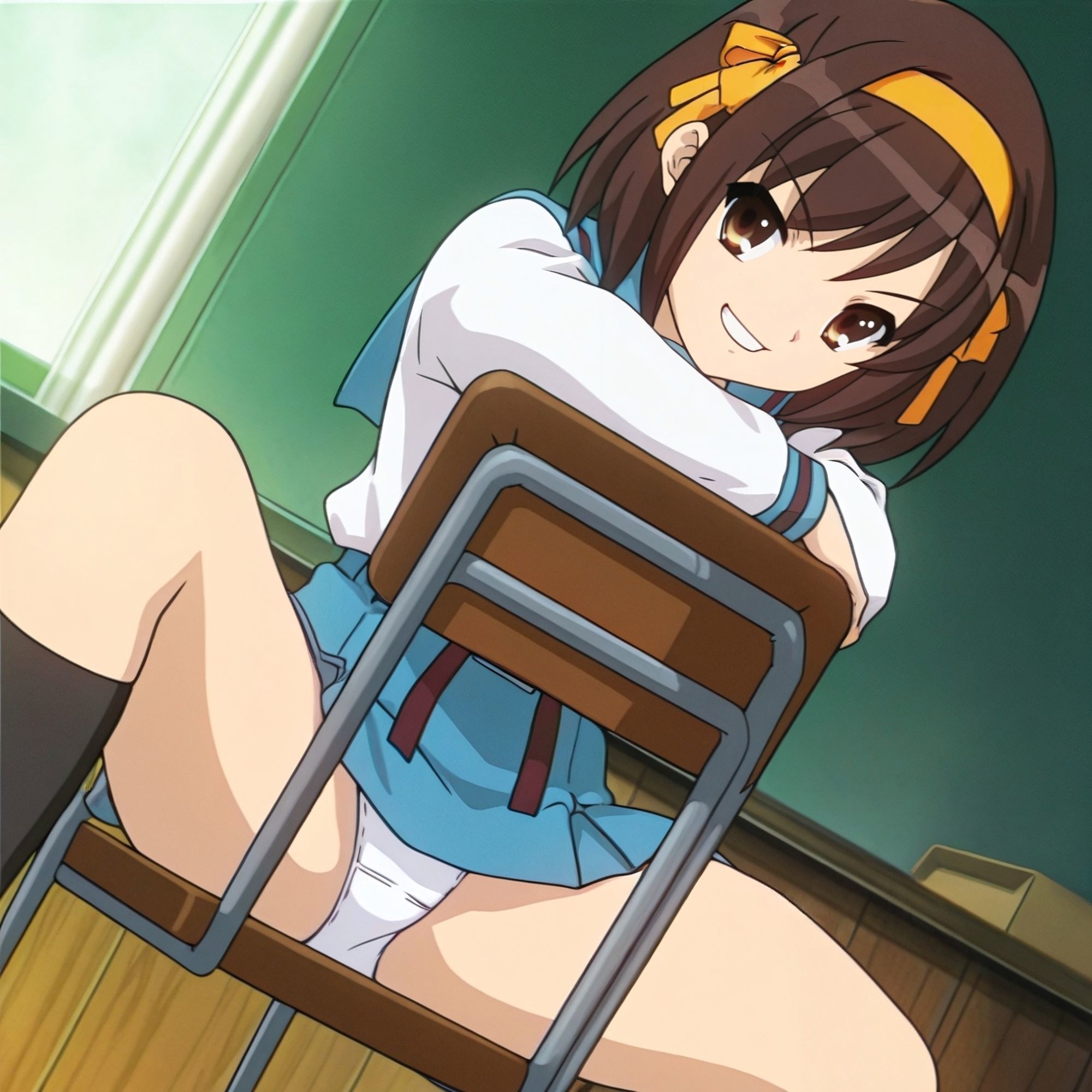 サンプル画像3:涼宮ハ〇ヒのパンチラCG集（全100枚）_model2(パンチラManiax) [d_689578]