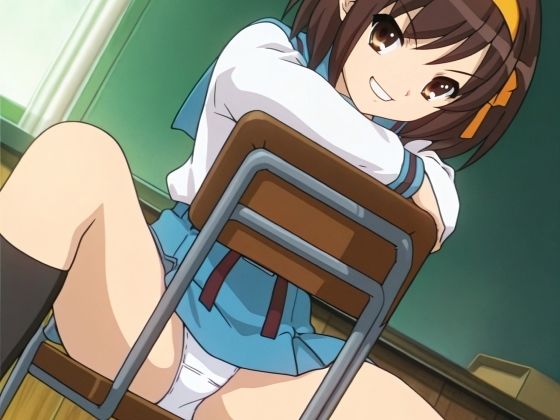 d_689578｜涼宮ハ〇ヒのパンチラCG集（全100枚）_model2【パンチラManiax】