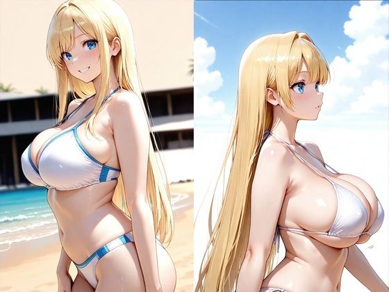 金髪巨乳ギャルが真夏のビーチでムラついてしまい、種付けされまくった件2
