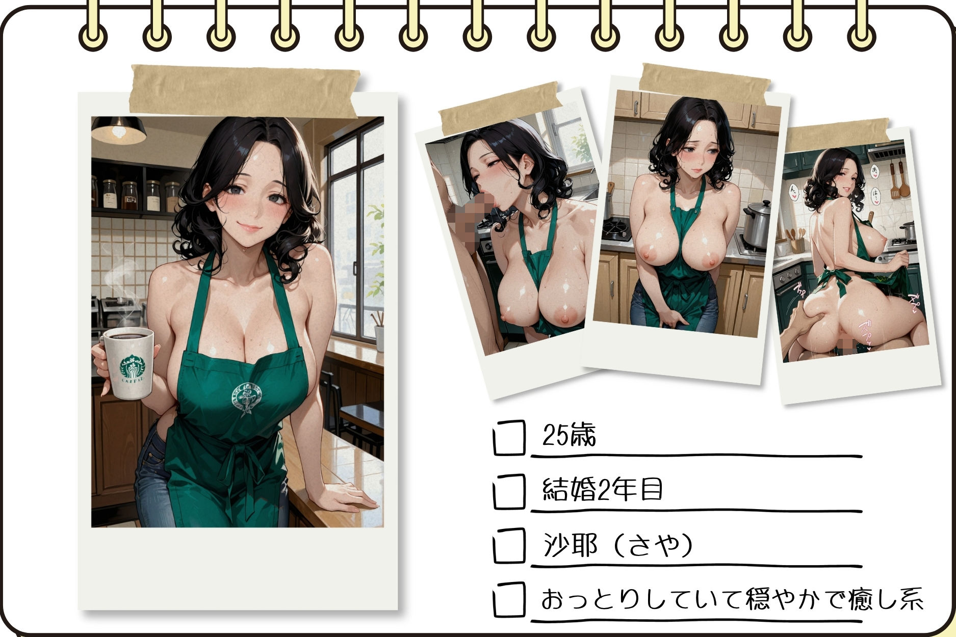 サンプル画像2:バイト先の制服が裸にエプロン！？〜普通に我慢できないよ(mapuememaru) [d_689588]