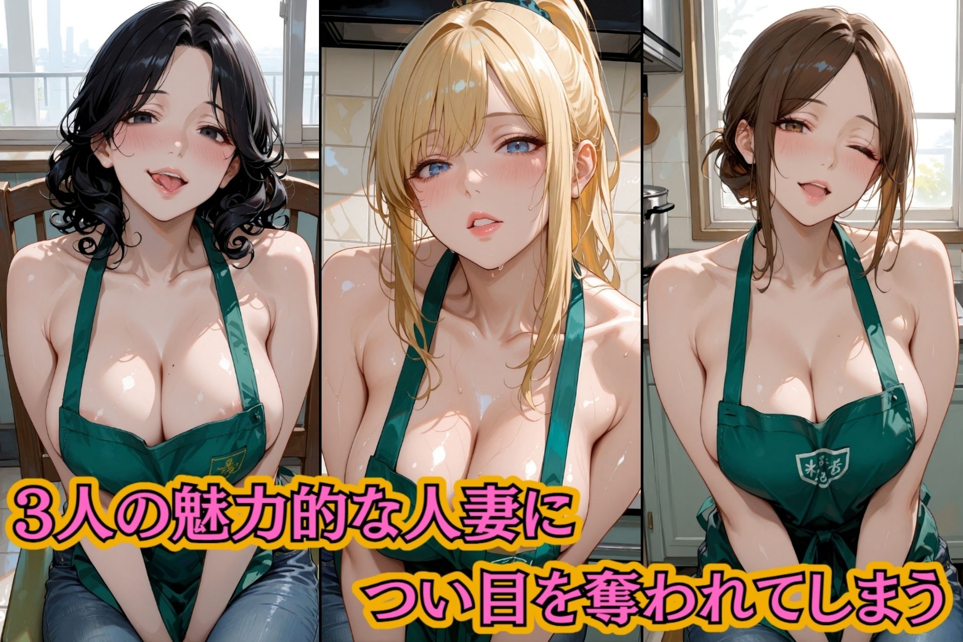 サンプル画像6:バイト先の制服が裸にエプロン！？〜普通に我慢できないよ(mapuememaru) [d_689588]