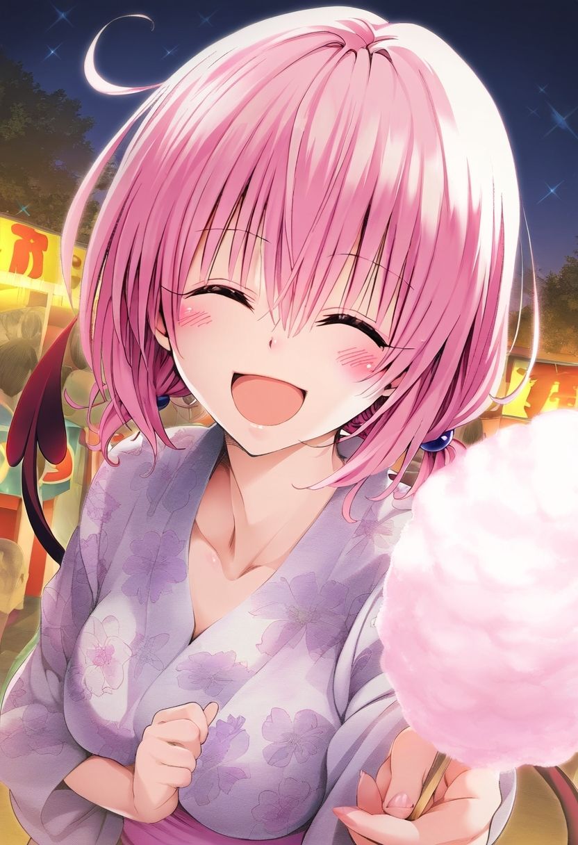 サンプル画像1:楽園計画美少女と夏祭りデートで仲良し(ai love mayo。) [d_689594]