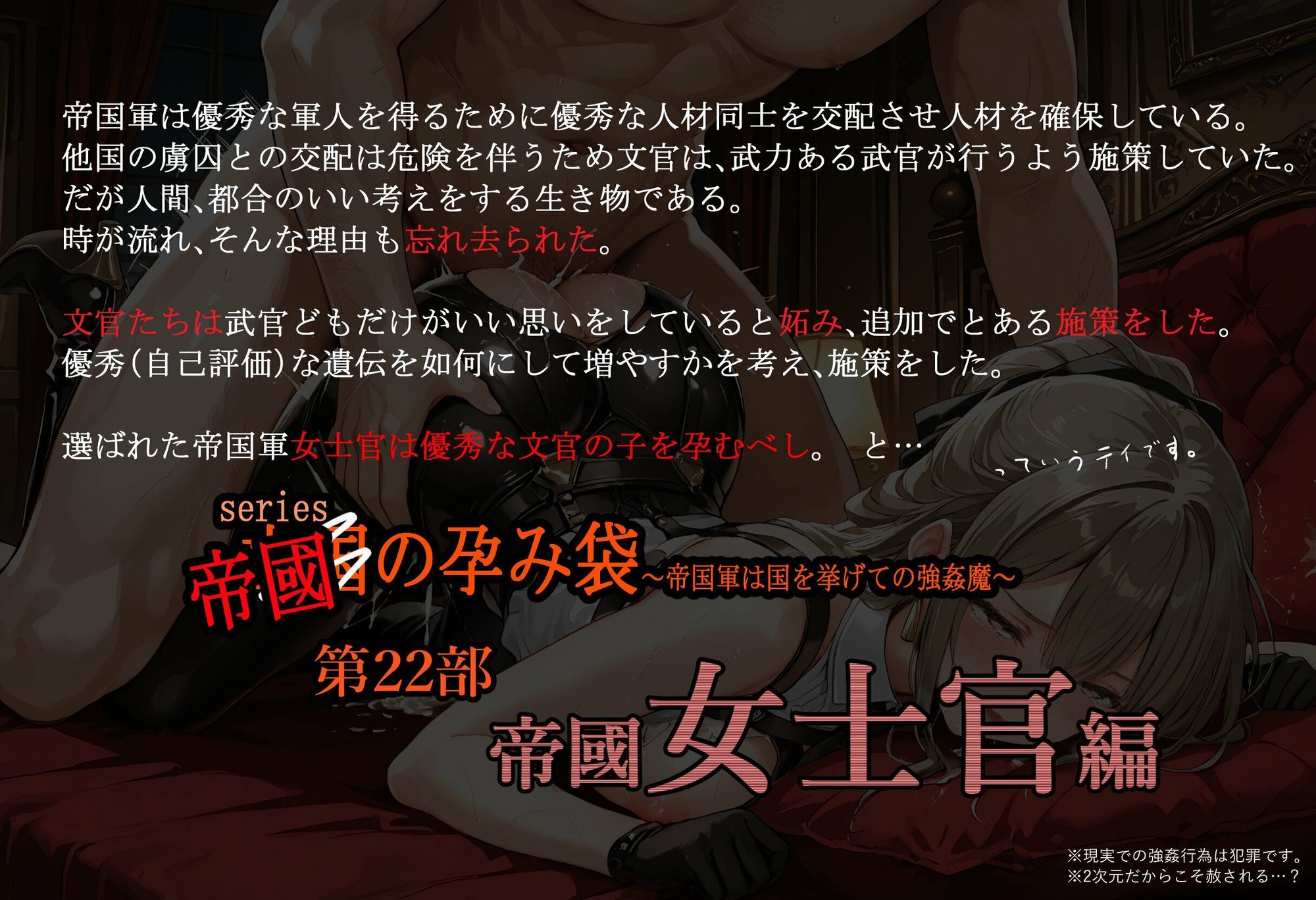 亡国の孕み袋 〜帝国軍は国を挙げての強●魔〜 第22部 帝国軍 女士官編 画像1
