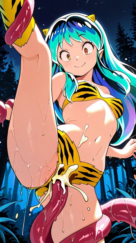 【うる星〇つら】ラ〇ちゃん触手に襲われる  エロ動画だっちゃ  鬼娘  アダルト 画像2