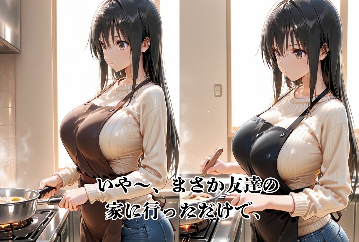 サンプル画像1:友達の母が若くて美人なので抱いちゃいました(AIマニア) [d_689731]