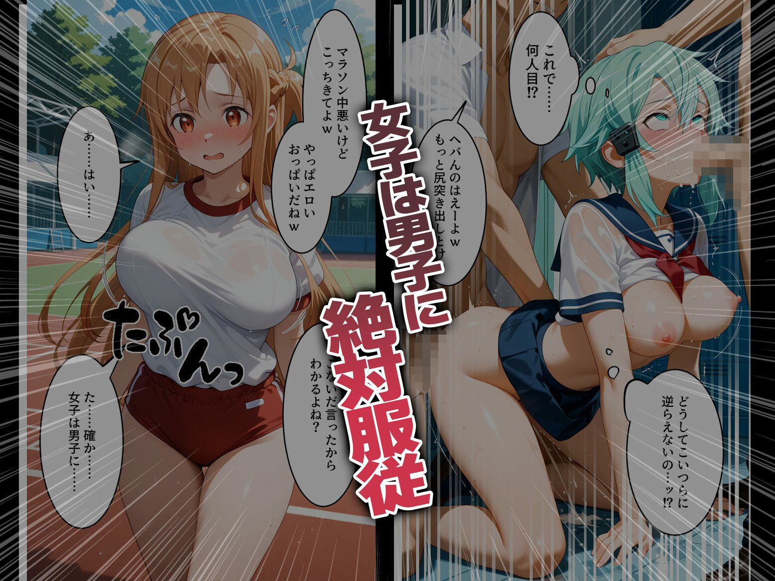 強●性処理学校 私たちこのクラスのオナホです 明●奈＆シ●ン編 画像2