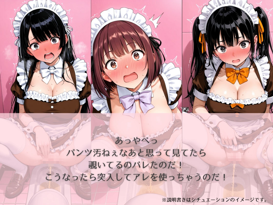 サンプル画像3:aki●a no maid no toilet〜のぞき＆突入＆催●シチュCG集〜(ごくごくジュースプラネット) [d_690123]