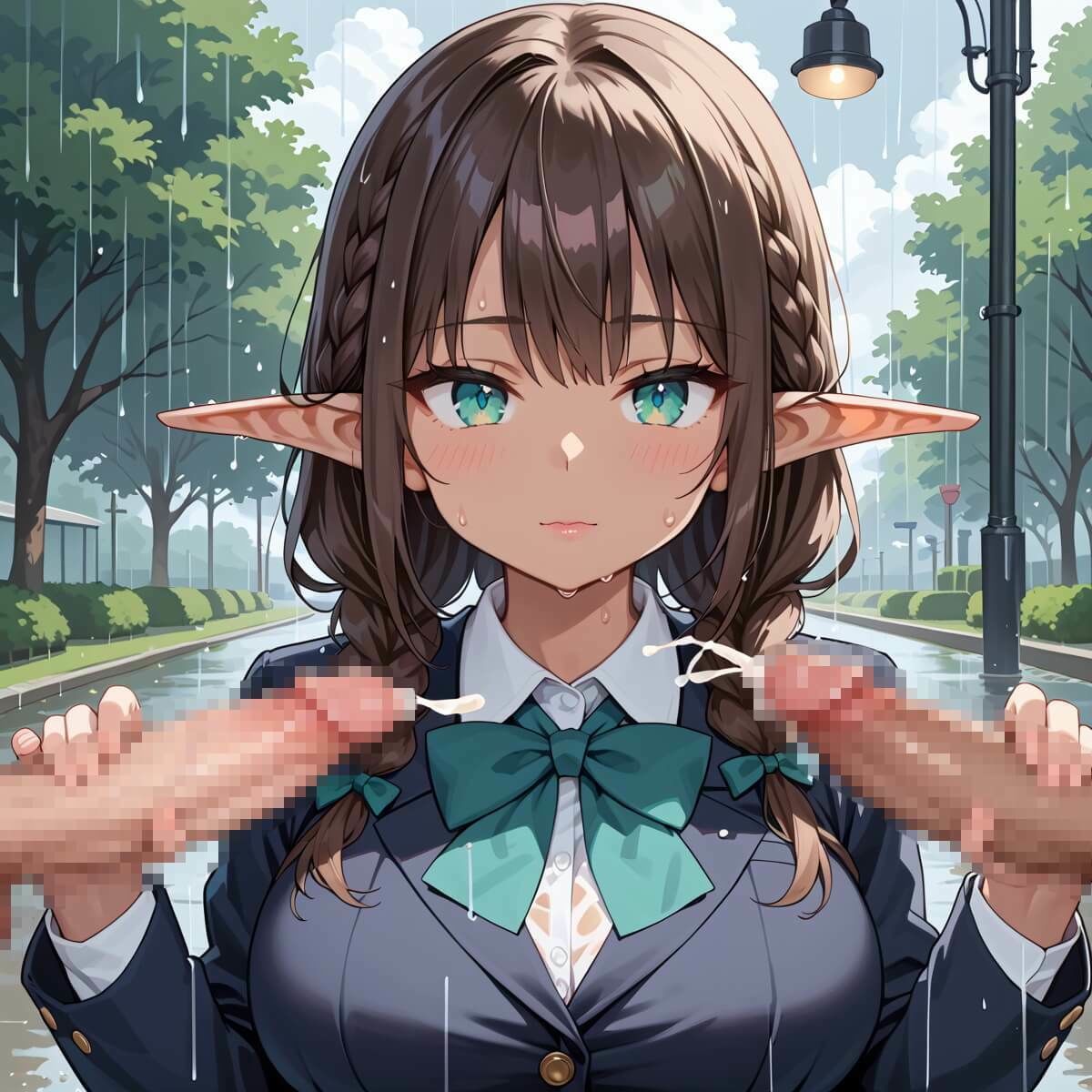 雨の中エロエルフに絞り取られた！310枚 画像5