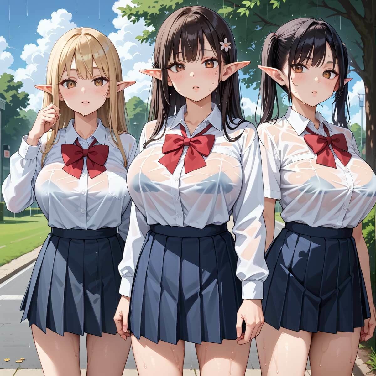 雨の中エロエルフに絞り取られた5！310枚 画像2