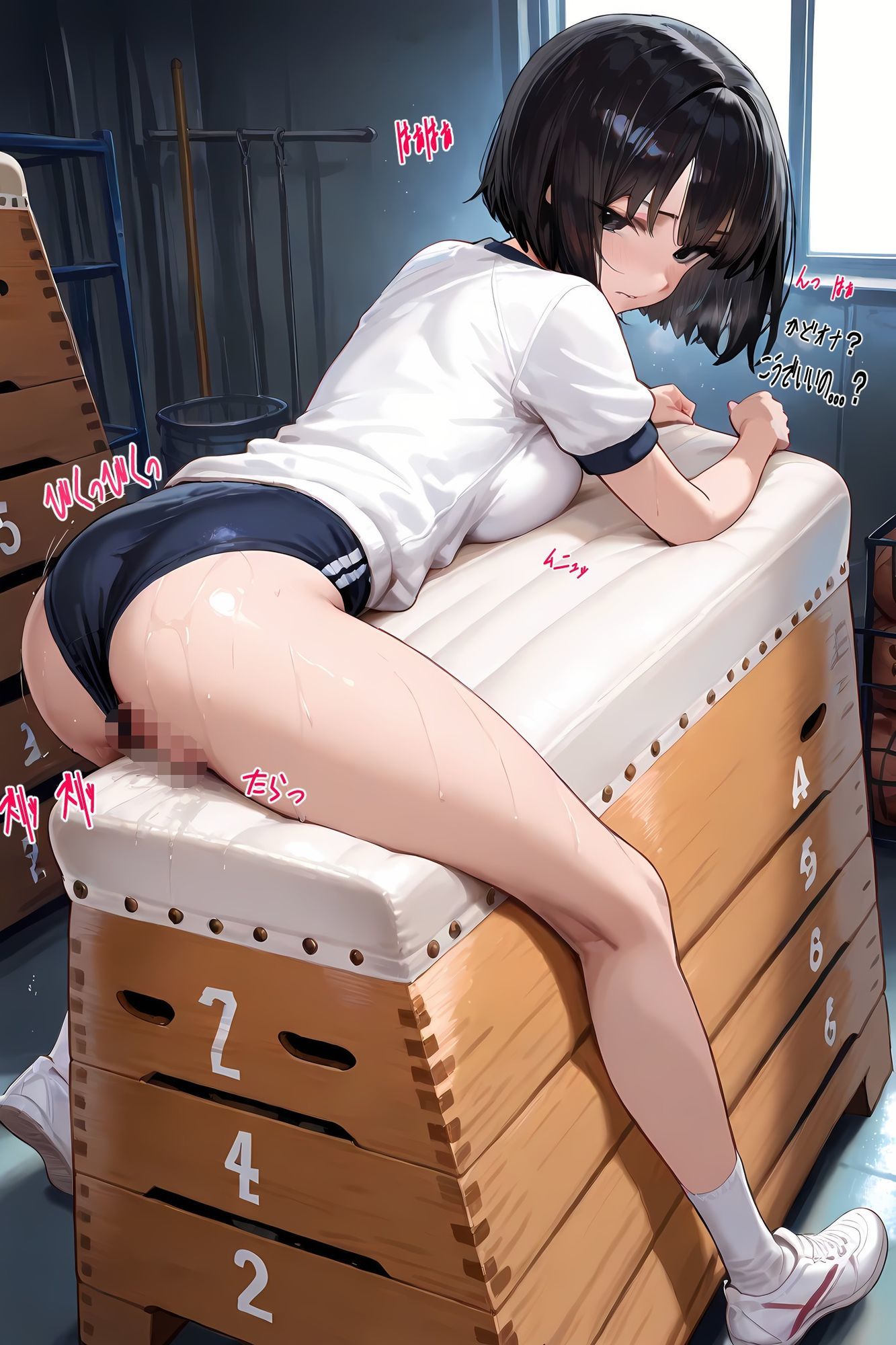 サンプル画像4:ショートボブ美少女  ブルマコスプレエロ画像  素材集(TsukasaN) [d_690213]