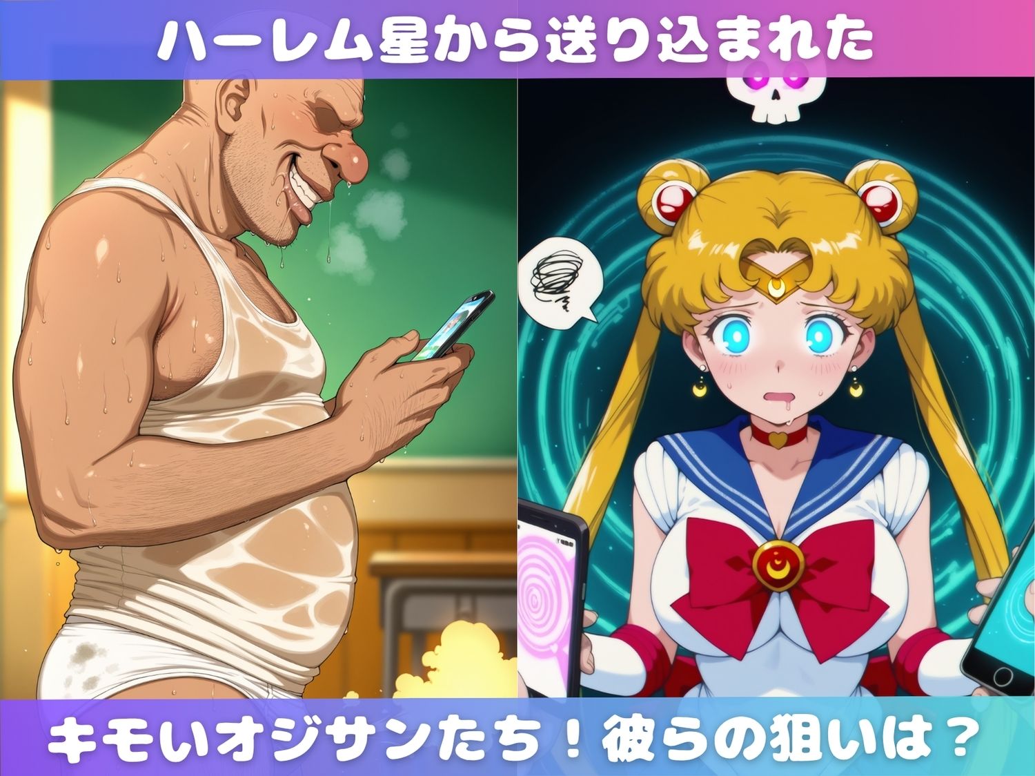 セーラー●ーン娘がとにかくキモいオジサンから孕ませられるまでの記録 画像1