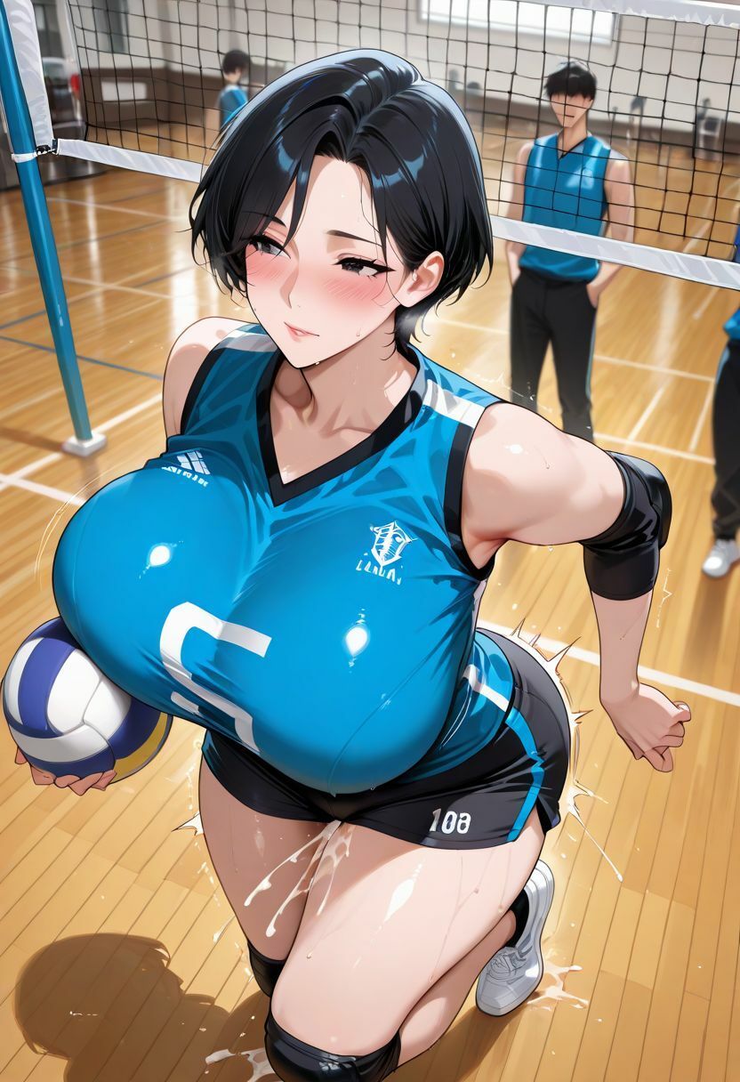 通っているママさんバレーのコーチの特別指導が最高すぎてメス堕ち 画像1