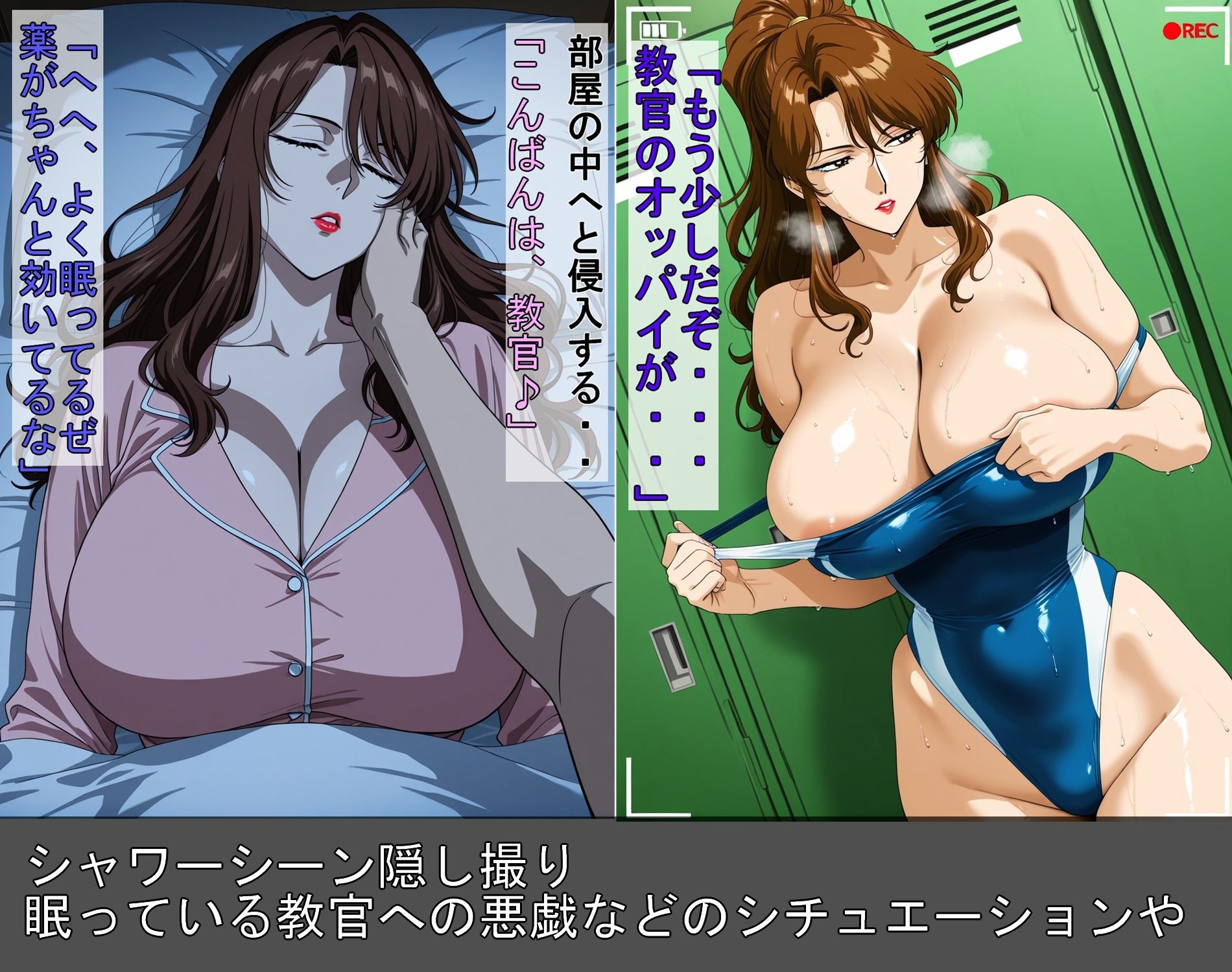 生徒達の罠に堕ちた女教官 画像3