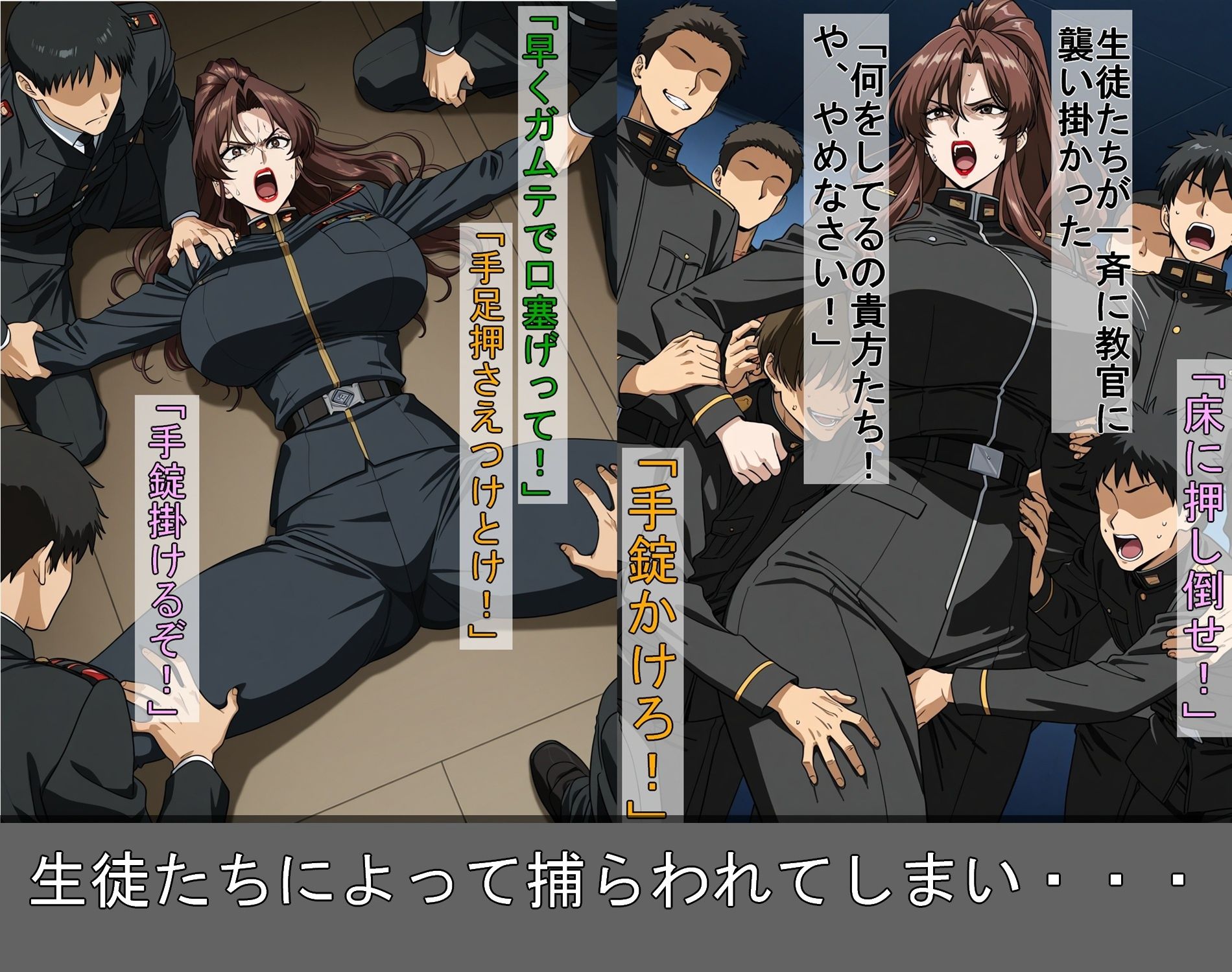 生徒達の罠に堕ちた女教官 画像6