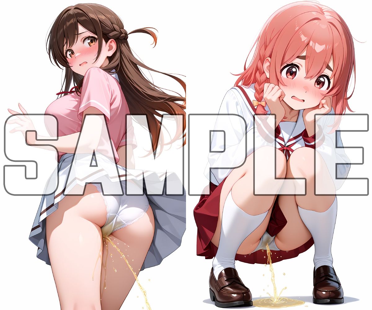 サンプル画像2:蔵出しおしっこお漏らしする「水〇千鶴」と「桜〇墨」(牡丹桜) [d_690395]