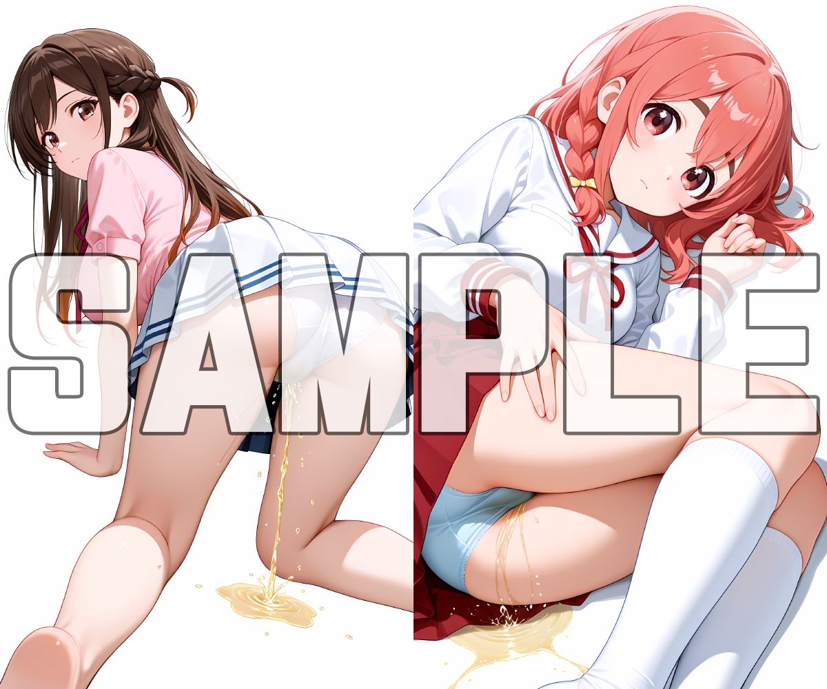 サンプル画像3:蔵出しおしっこお漏らしする「水〇千鶴」と「桜〇墨」(牡丹桜) [d_690395]