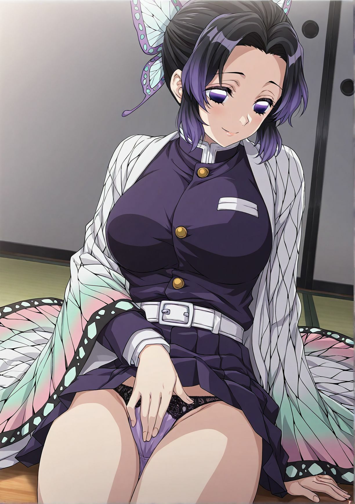 サンプル画像3:ぱんちらマニア！竈門禰〇子＆胡蝶し〇ぶ＆栗花落カ〇ヲの禁断セット(禁断のアルバム) [d_690455]