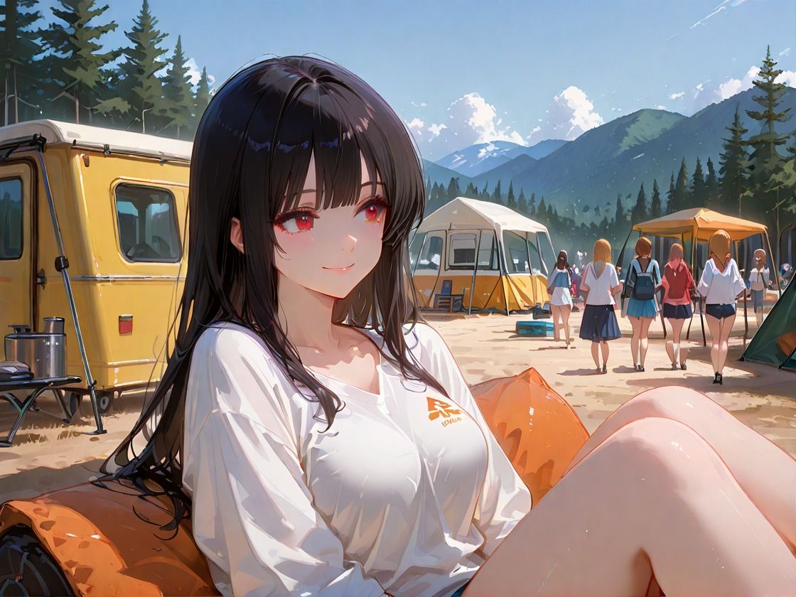 サンプル画像2:キャンプ女子〜楽園から地獄へ〜(sacraちゃん) [d_690812]