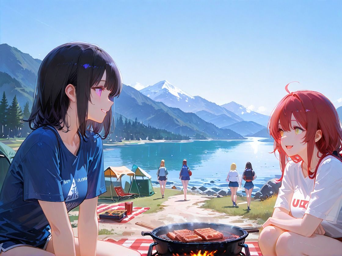 サンプル画像3:キャンプ女子〜楽園から地獄へ〜(sacraちゃん) [d_690812]