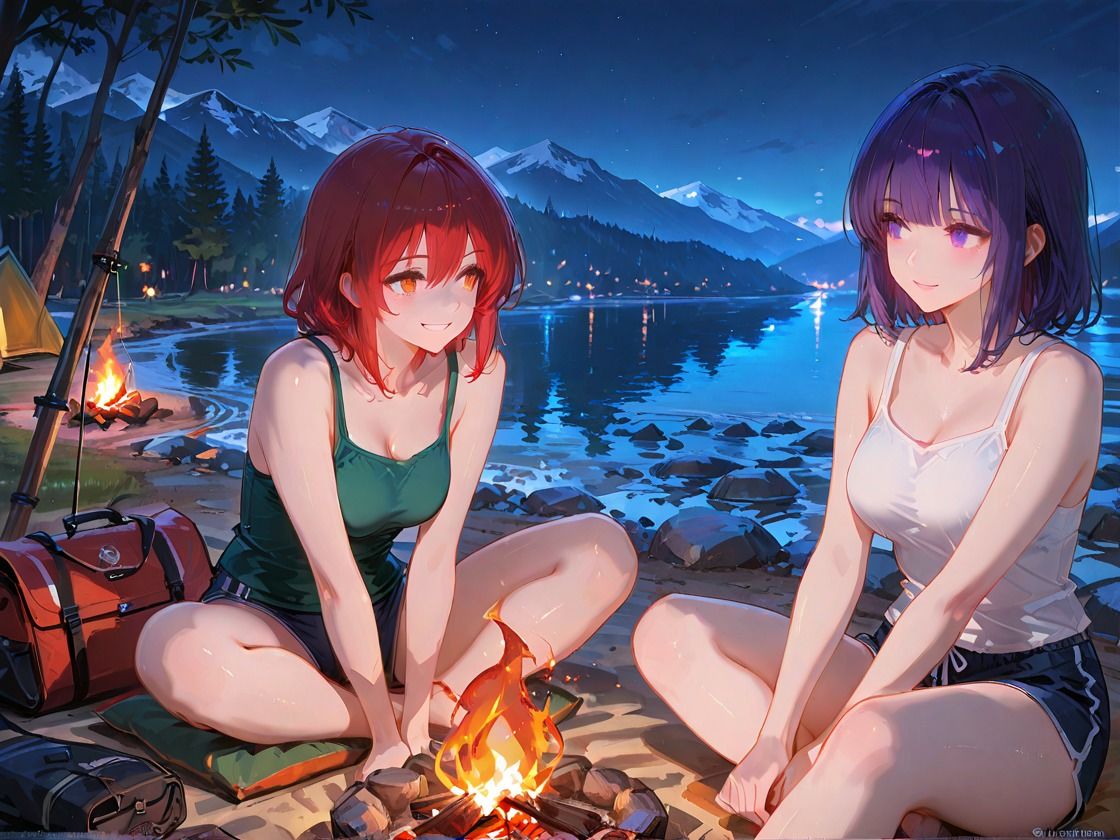 サンプル画像4:キャンプ女子〜楽園から地獄へ〜(sacraちゃん) [d_690812]