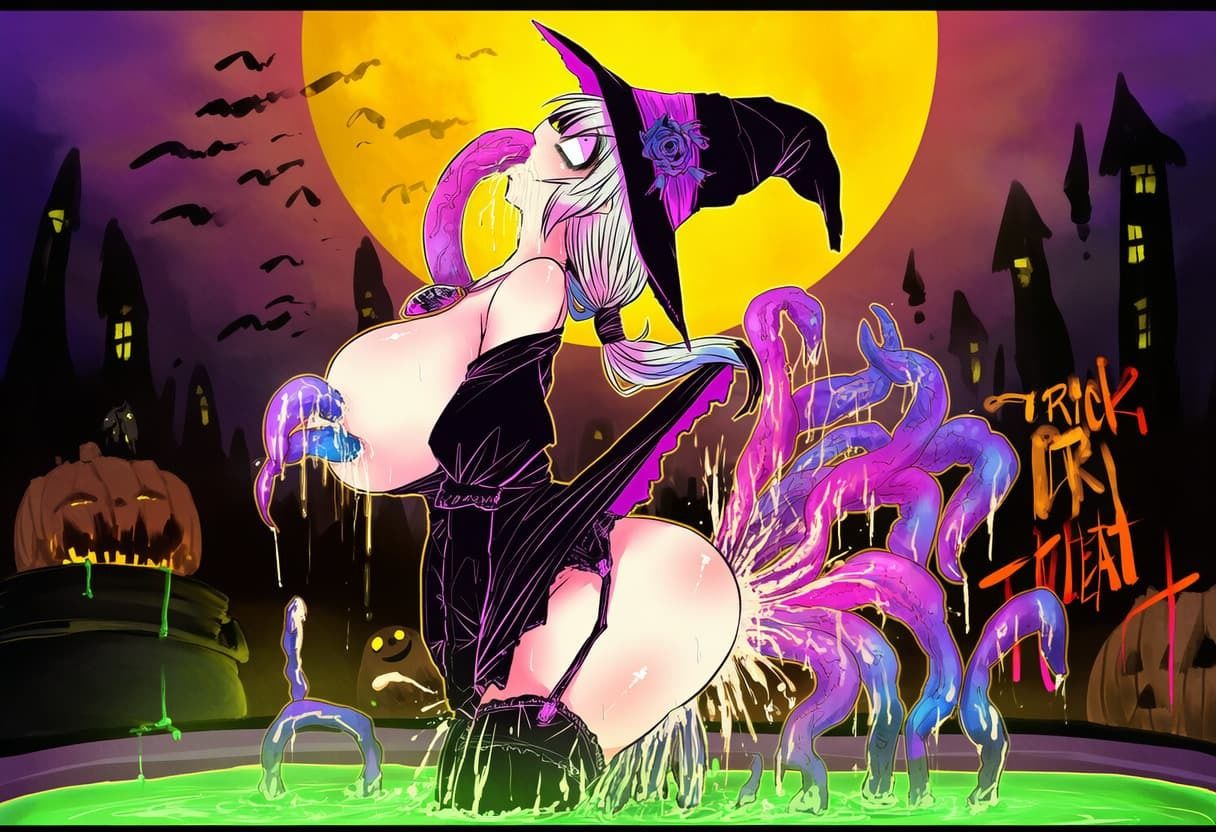 【触手】落ちこぼれ魔女のハロウィンの夜 画像7