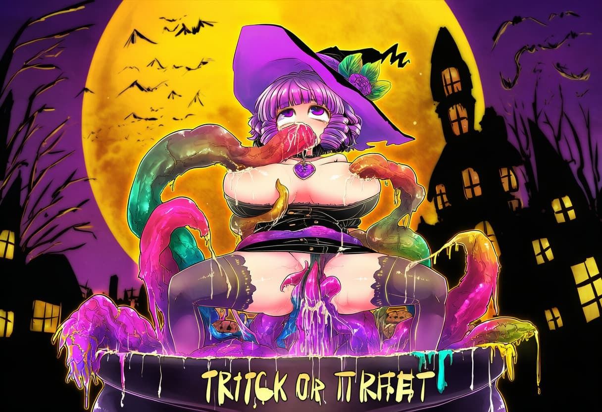 【触手】落ちこぼれ魔女のハロウィンの夜 画像8
