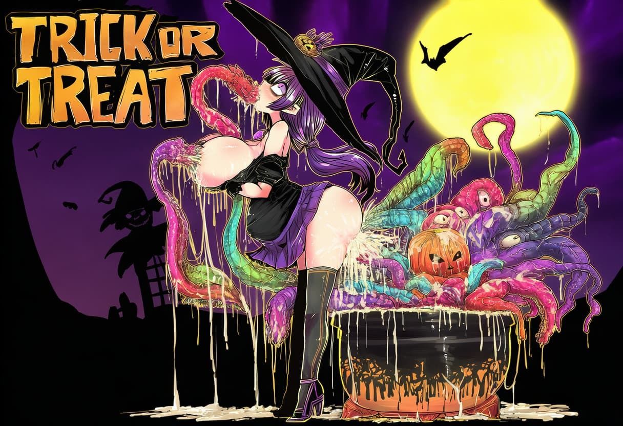 【触手】落ちこぼれ魔女のハロウィンの夜 画像9