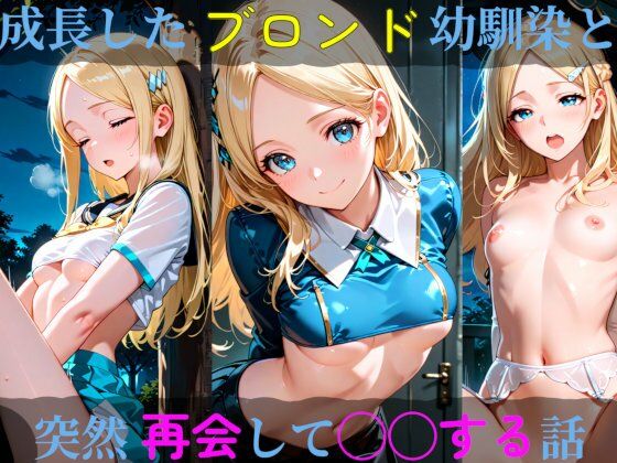 成長したブロンド幼馴染と突然再会して◯◯する話【高天原AI】