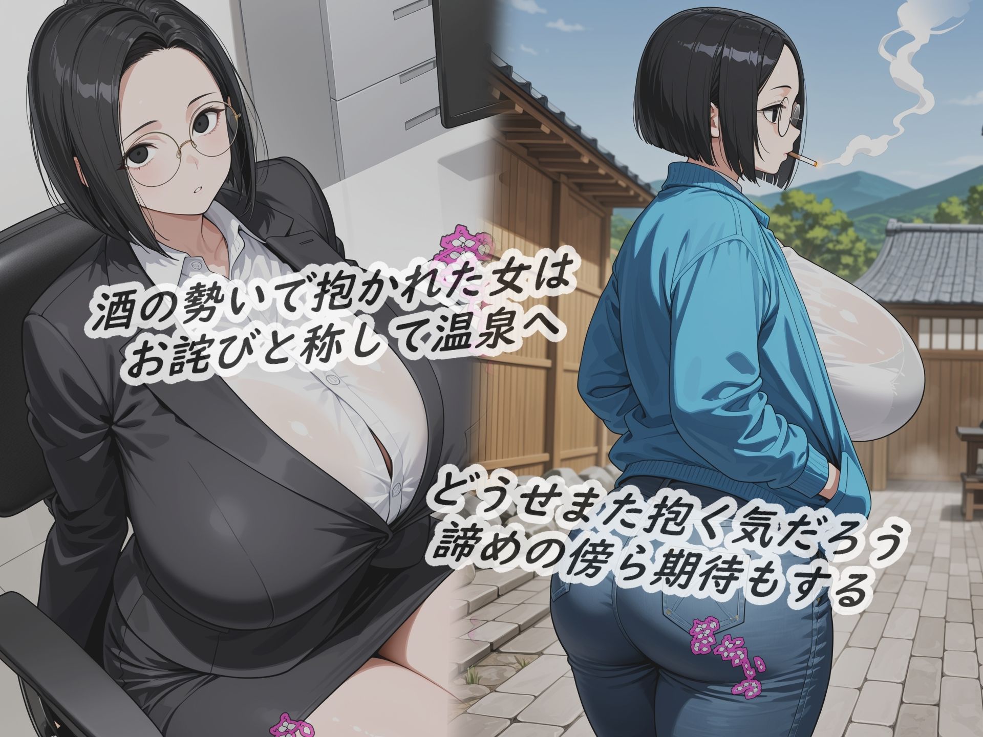 イラストノベル『熟女OLの未婚受精・酒に堕ちた柔穴』 画像1