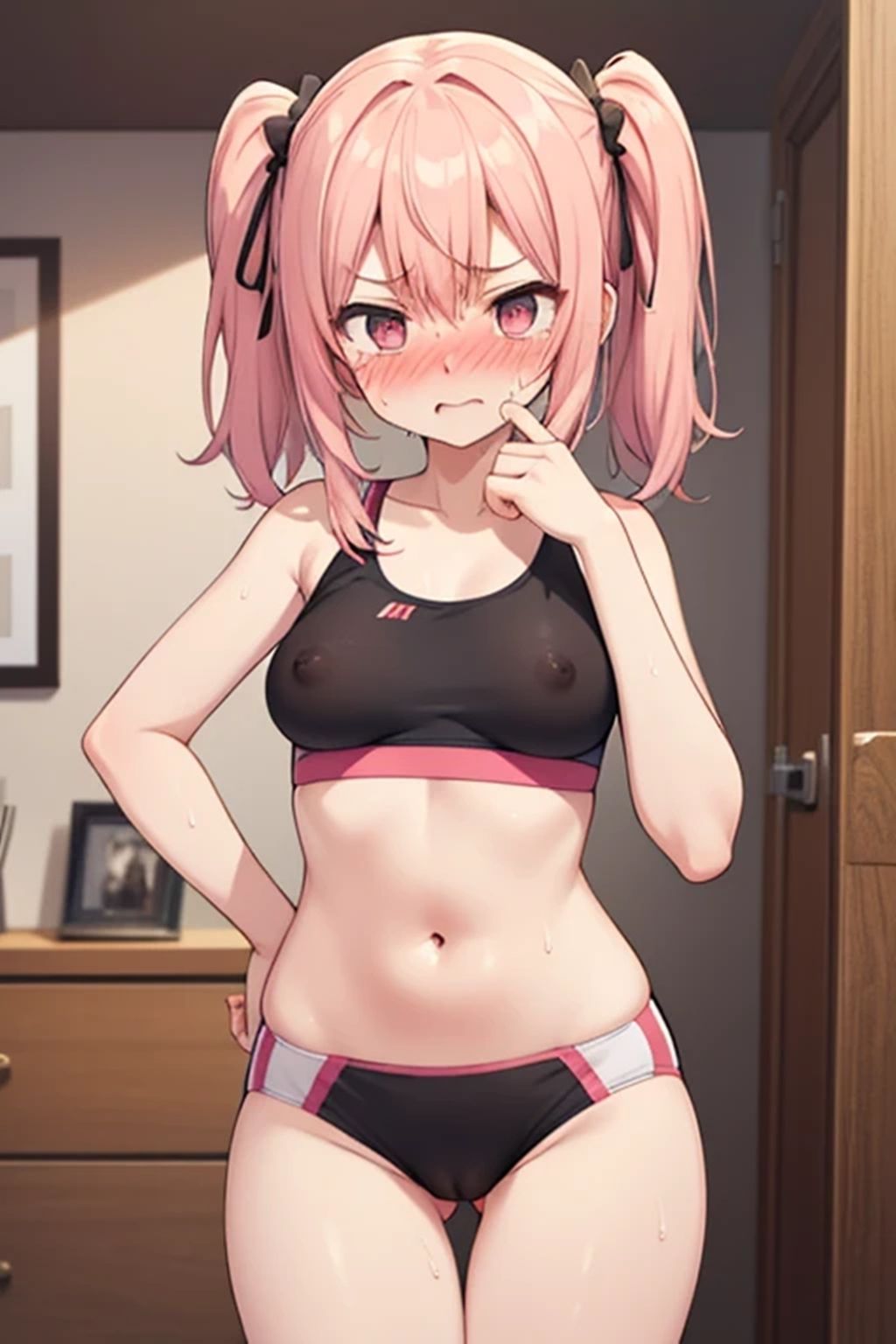 サンプル画像1:スポブラの専属モデルになったら【着エロ】どころじゃなかった件(くまとねこ屋) [d_691093]