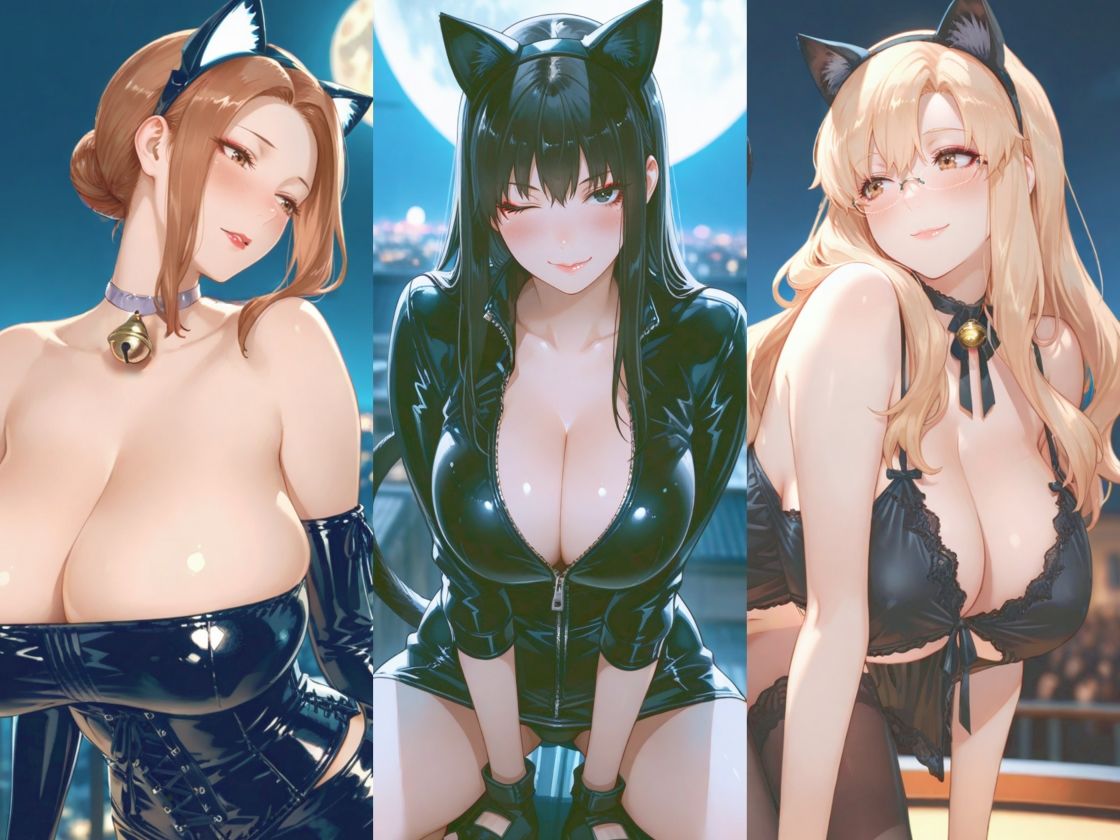 京香・結花・小春 Halloween Collection 黒猫＆堕天使 画像10