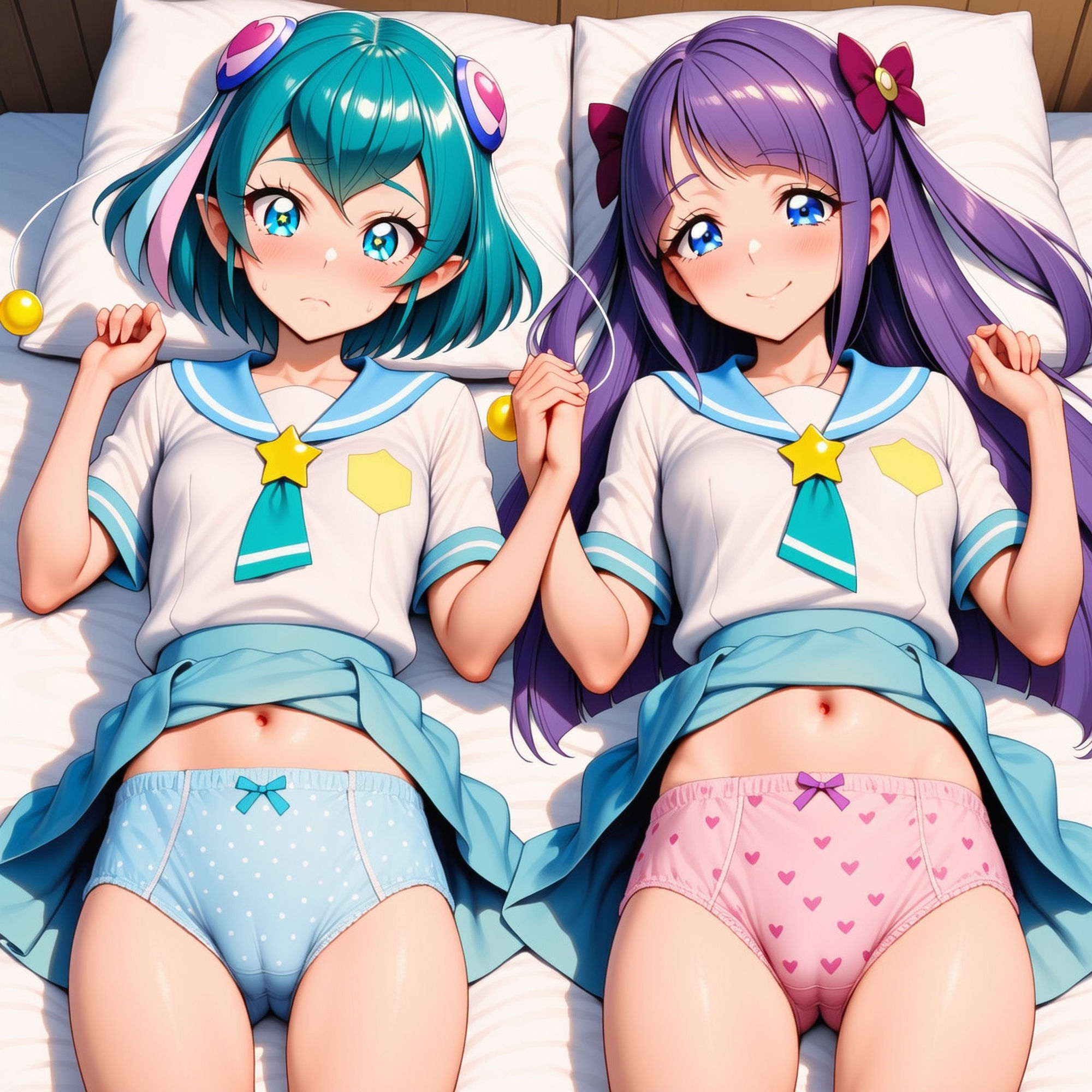 Wパンツ 羽??ララ&香??矢まどか 画像1